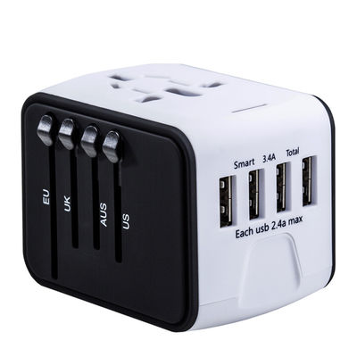 USB AC/DC Adapter 4 USB Power Adapter Electric Plug Adapter