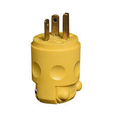 Prise masculine générale jaune de prise électrique d'U38/3P U35/2S